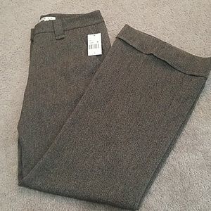 CAbi Wide Leg Cuffed Gray Pants